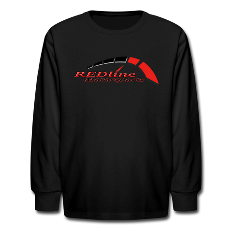 Dylan Coutu | REDline Motorsports | Partner Program | Youth LS T-Shirt - black