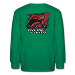 Dylan Coutu | REDline Motorsports | Partner Program | Youth LS T-Shirt - kelly green