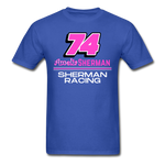 Amelia Sherman | Sherman Racing | Partner Program | Adult T-Shirt - royal blue