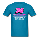 Amelia Sherman | Sherman Racing | Partner Program | Adult T-Shirt - turquoise