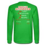 Mark Burgess Jr | 2022 Design | Adult LS T-Shirt - bright green