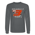 Mark Burgess Jr | 2022 Design | Adult LS T-Shirt - charcoal