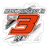 Mark Burgess Jr | 2022 Design | Sticker - white glossy