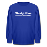 Camo Joey | Straightline Motorsports | Youth LS T-Shirt - royal blue