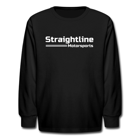 Camo Joey | Straightline Motorsports | Youth LS T-Shirt - black