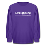 Camo Joey | Straightline Motorsports | Youth LS T-Shirt - dark purple