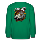 Camo Joey | Straightline Motorsports | Youth LS T-Shirt - kelly green