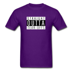 Straight Outta Tear-offs | Adult T-Shirt - purple
