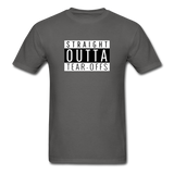 Straight Outta Tear-offs | Adult T-Shirt - charcoal
