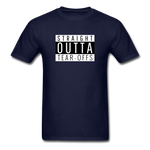 Straight Outta Tear-offs | Adult T-Shirt - navy