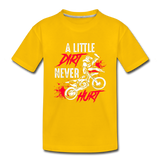 A Little Dirt Never Hurt | Toddler T-Shirt - sun yellow
