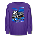 Gregory Doerr | 2022 Design | Youth LS T-Shirt - dark purple