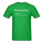 Racing Dad [noun] | Adult T-Shirt - bright green
