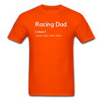 Racing Dad [noun] | Adult T-Shirt - orange