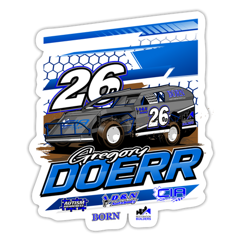 Gregory Doerr | 2022 Design | Sticker - white matte