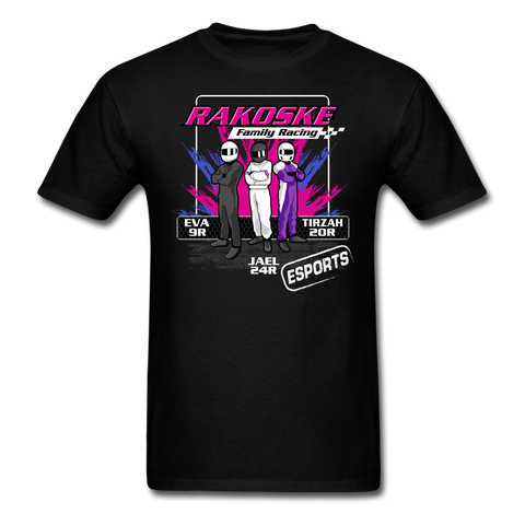 Rakoske Family Racing eSports | 2022 Design | Adult T-Shirt - black