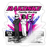 Rakoske Family Racing | 2022 Design | Sticker - white glossy