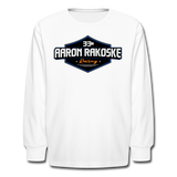 Aaron Rakoske Racing | 2022 Design | Youth LS T-Shirt - white