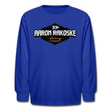 Aaron Rakoske Racing | 2022 Design | Youth LS T-Shirt - royal blue