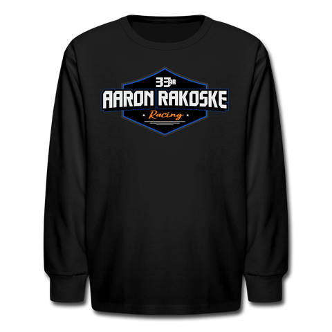 Aaron Rakoske Racing | 2022 Design | Youth LS T-Shirt - black