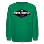 Aaron Rakoske Racing | 2022 Design | Youth LS T-Shirt - kelly green