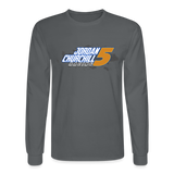 Jordan Churchill | 2022 Design | Adult LS T-Shirt - charcoal