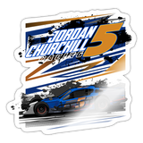 Jordan Churchill | 2022 Design | Sticker - white glossy