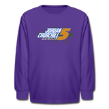 Jordan Churchill | 2022 Design | Youth LS T-Shirt - dark purple