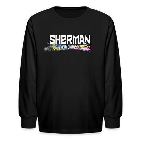 Sherman Racing | 2022 Design | Youth LS T-Shirt - black