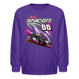 Billy Snider | 2022 Design | Youth LS T-Shirt - dark purple