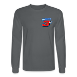 Allan Harris Jr | 2022 Design | Adult LS T-Shirt - charcoal