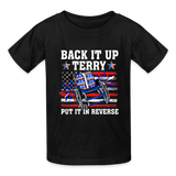Back It Up Terry | Youth T-Shirt - black