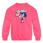 Alan Stipp | 2022 | Kids' Crewneck Sweatshirt - neon pink