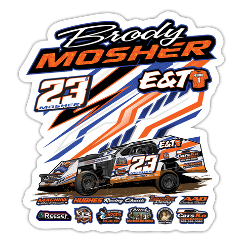 Brody Mosher | 2022 | Sticker - white matte