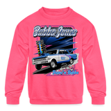 Bubba Jones | 2022 | Youth Crewneck Sweatshirt - neon pink