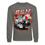 B&M Motorsports | 2022 | Adult Crewneck Sweatshirt - asphalt gray