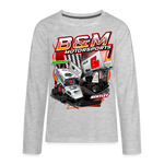 B&M Motorsports | 2022 | Youth LS T-Shirt - heather gray