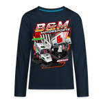B&M Motorsports | 2022 | Youth LS T-Shirt - deep navy
