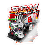 B&M Motorsports | 2022 | Sticker - transparent glossy