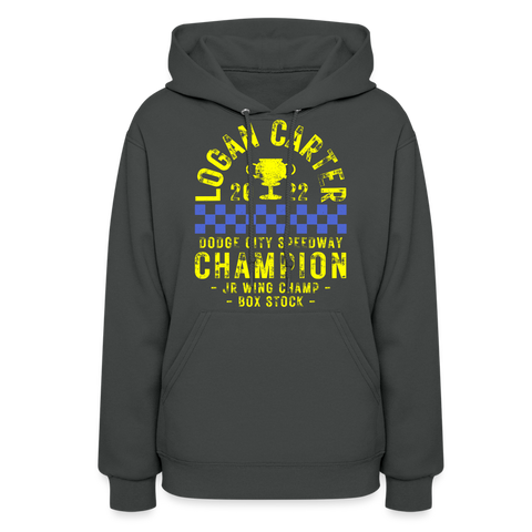 Logan Carter | 2022 Champion | Women's Hoodie - asphalt