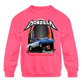 Dustin Bryant | 2022 | Youth Crewneck Sweatshirt - neon pink