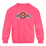 Mike Arnold | 2022 | Youth Crewneck Sweatshirt - neon pink