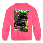 Stine Racing | 2022 | Youth Crewneck Sweatshirt - neon pink