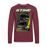 Stine Racing | 2022 | Men's LS T-Shirt - heather burgundy
