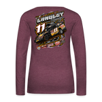 Hagen Langley Racing | 2022 | Women's LS T-Shirt - heather burgundy