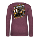 Hagen Langley Racing | 2022 | Women's LS T-Shirt - heather burgundy