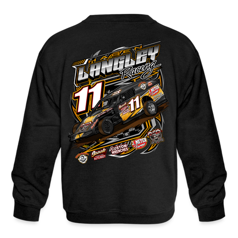 Hagen Langley Racing | 2022 | Youth Crewneck Sweatshirt - black