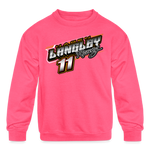 Hagen Langley Racing | 2022 | Youth Crewneck Sweatshirt - neon pink