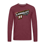 Hagen Langley Racing | 2022 | Men's LS T-Shirt - heather burgundy