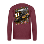 Hagen Langley Racing | 2022 | Men's LS T-Shirt - heather burgundy